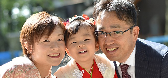 浦和市調神社にて七五三の出張撮影 東京の出張撮影 お宮参りや七五三 家族写真 ならゴトウ写真工房